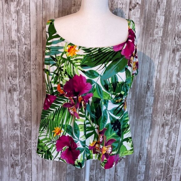Swimsuits for All Tropical Bathing Suit Top size 24 - Picture 1 of 5